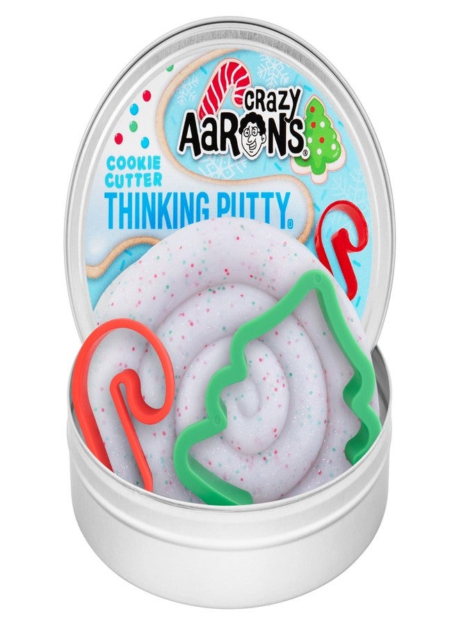 Crazy Aaron's Thinking Putty® - Cookie Cutter - Cookie Cutters Sensory Putty for Kids and Grown ups in a 4" Tin - Creative and Endless Fun, Stress Relief Therapy Toys, Never Dries Out - Made in USA - Image 1